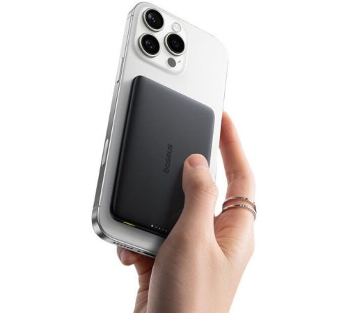 Внешний аккумулятор Baseus PicoGo AM41 Ultra-Slim Magnetic Power Bank 5000mAh черный