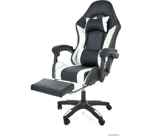 Игровое геймерское кресло Jiqiao DG8003 черный/белый