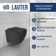 Унитаз подвесной Lauter Augsburg с жест. сиденьем Soft Close 21109EC + Breez 21GN7072BM черный матовый, скрытое крепление