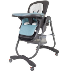 Высокий стульчик Rant Cafe RH300 серый/голубой