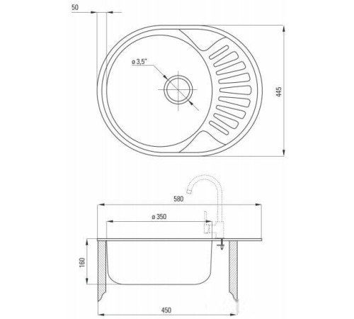 Кухонная мойка Deante Twist ZEU 311C оформление