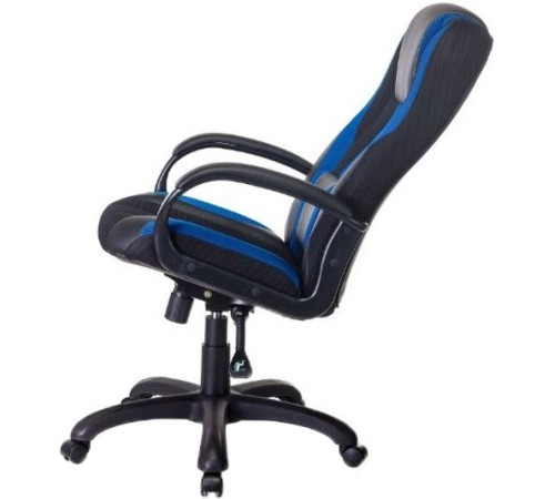 Кресло Zombie VIKING-9/BL+BLUE черный/синий