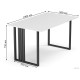 Стол Mio Tesoro Франко 100x60 белый/черный