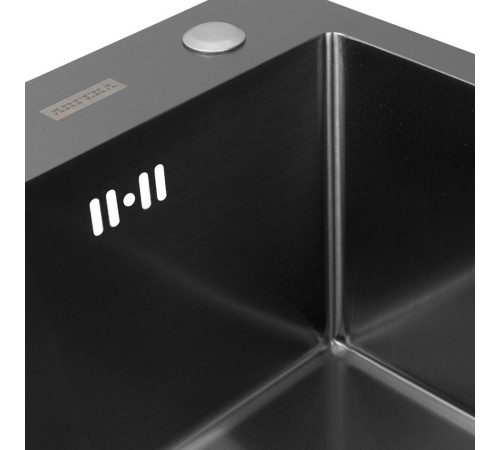 Кухонная мойка ARFEKA ECO AR 700*500 BLACK PVD NANO