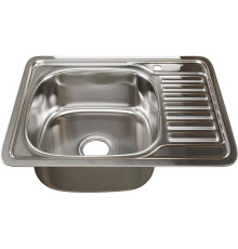 Кухонная мойка Mixline 535617 левая, полированная, 0.8 мм