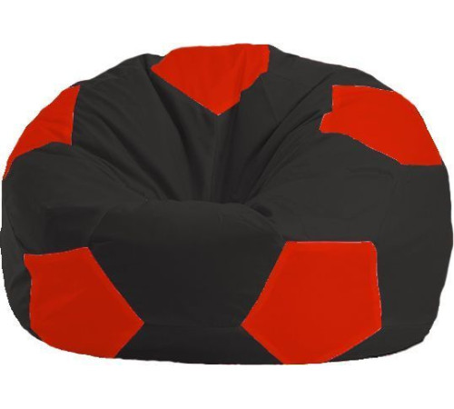 Кресло-мешок Flagman Мяч Стандарт М1.1-467 черный/красный