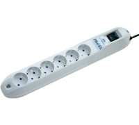 Сетевой фильтр ZIS Pilot GL 6 розеток, 1.8 м, белый