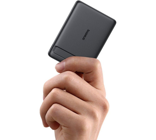 Внешний аккумулятор Baseus PicoGo AM31 Mini Magnetic Power Bank with Stand 20W 5000mAh черный