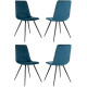 Стул Бюрократ CH-K1 4 шт синий Holland 58/черный