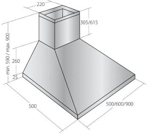 Кухонная вытяжка Akpo Classic 50 WK-4 нержавеющая сталь