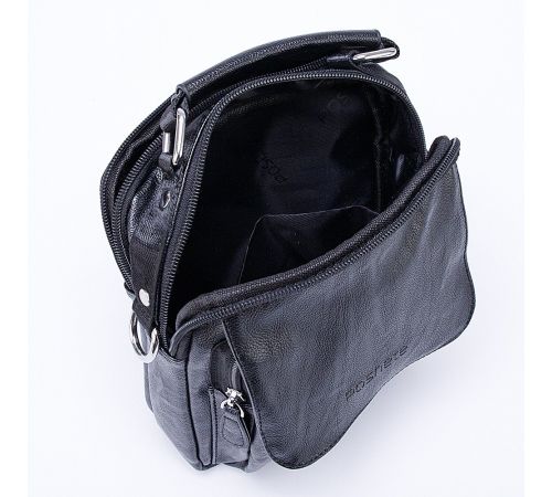Мужская сумка Poshete 273-8011-BLK черный