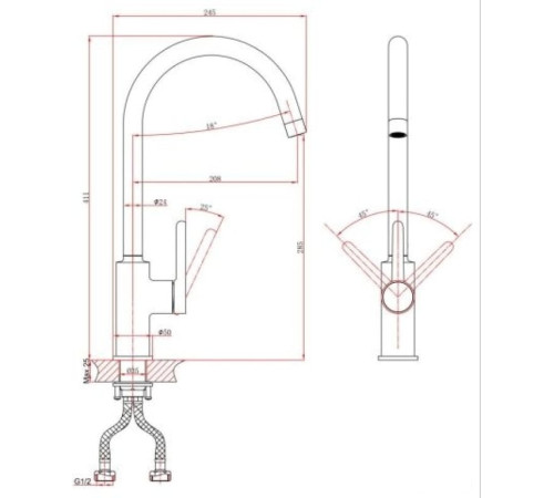Смеситель A-Five A5-0624