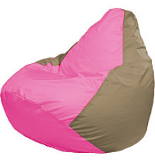 Кресло-мешок Flagman Груша Супер Мега 4XL Г5.1-193 розовый/тёмно-бежевый