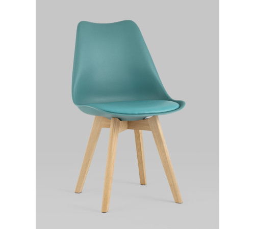 Стул Stool Group Frankfurt New Y863 серо-зеленый/деревянные ножки