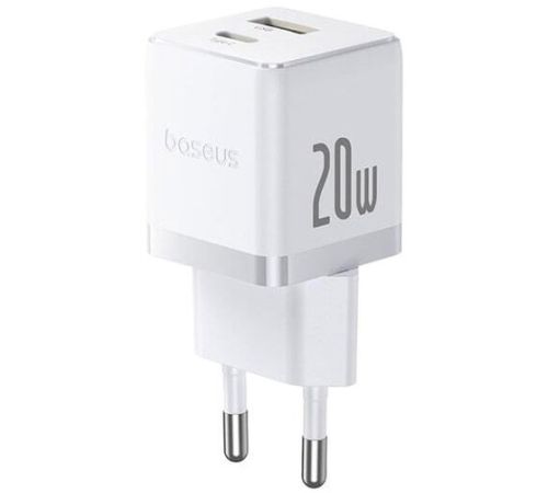 Сетевое зарядное Baseus Palm Fast Charger C+U 20W EU P10111608213-01 белый