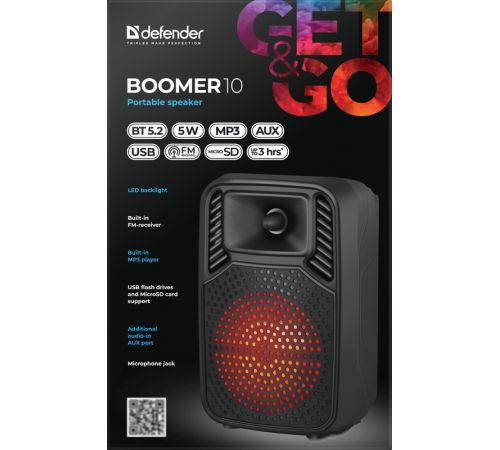 Беспроводная колонка Defender Boomer 10