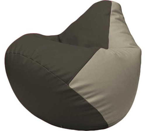 Кресло-мешок Flagman Груша Макси Г2.3-1602 черный/светло-серый