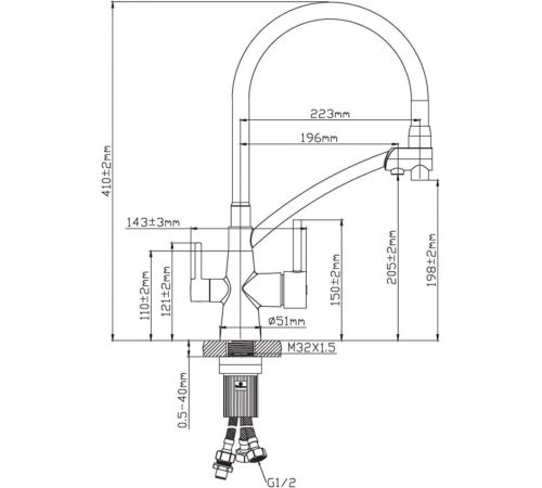 Смеситель Diadonna D49-19025SM