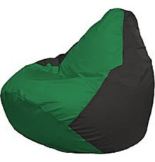 Кресло-мешок Flagman Груша Медиум Г1.1-235 зелёный/чёрный