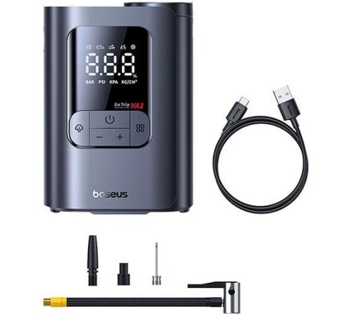 Автомобильный компрессор Baseus GoTrip VA1 Super Mini Wireless Inflator 19-Cylinder Cosmic Black C0119501