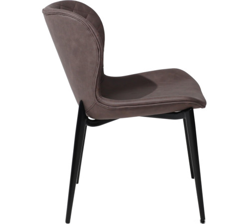 Стул Алвест Av 470 коричневая замша 04/черный