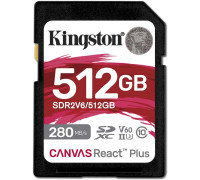 Карта памяти Kingston Canvas React Plus V60 SDXC 512GB