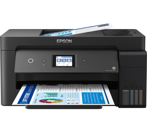 МФУ Epson L14150 ресурс стартовых контейнеров 7500/6000, чернила 001