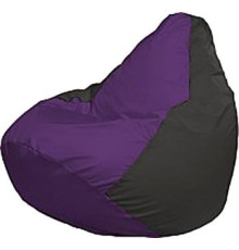 Кресло-мешок Flagman Груша Мега Super Г5.1-67 фиолетовый/чёрный