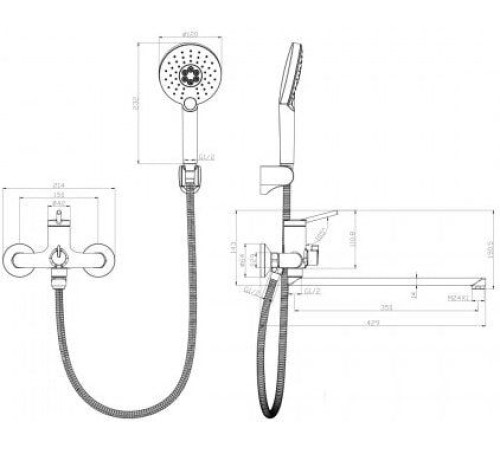 Смеситель Lemark Minima LM3851C