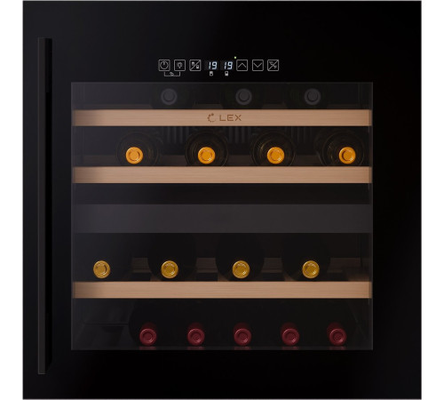 Винный шкаф LEX LWD6036BL Dual Zone S