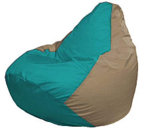 Кресло-мешок Flagman Груша Супер Мега 4XL Г5.1-289 бирюзовый/темно-бежевый