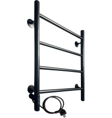 Полотенцесушитель Ростела Виктория 50x60/4 с диммером, черный левый