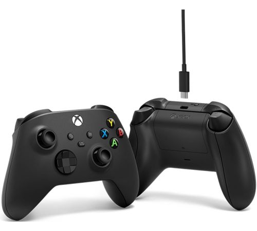 Геймпад Microsoft Xbox + USB-C кабель черный