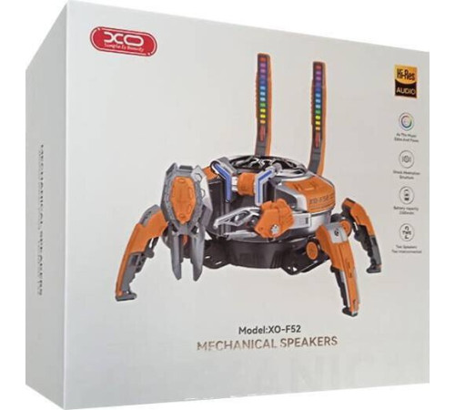 Беспроводная колонка XO F52 Crab Shape оранжевый