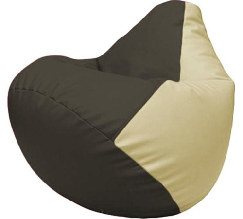 Кресло-мешок Flagman Груша Макси Г2.3-1610 черный/светло-бежевый