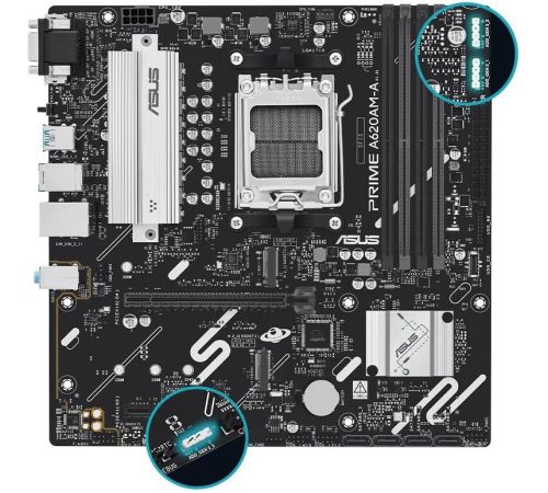 Материнская плата ASUS Prime A620AM-A-CSM