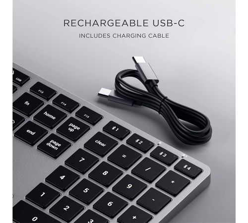 Клавиатура Satechi Slim X3 серый