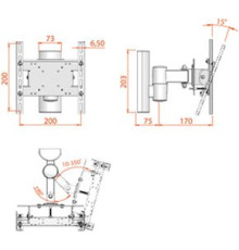 Кронштейн для телевизора Electric Light КБ-01-27 металлик