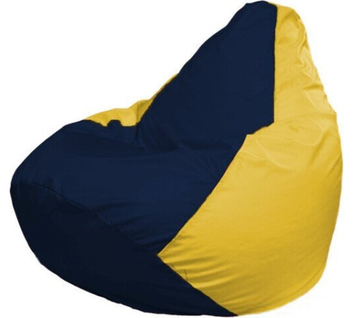 Кресло-мешок Flagman Груша Макси Г2.1-47 желтый/синий темный