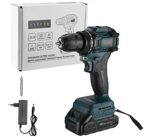 Дрель-шуруповерт Zitrek Greenpower 20 PRO 085-1313 с 1-им АКБ
