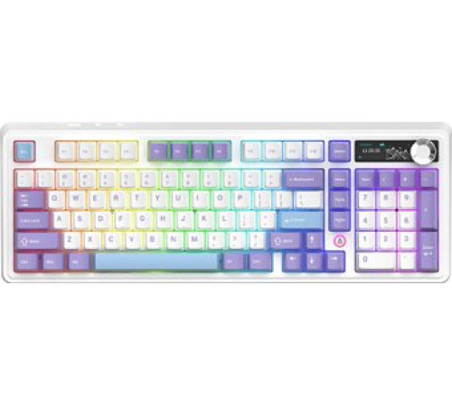 Клавиатура Ajazz AK980 V2 фиолетовый/белый/синий, Ajazz Gift