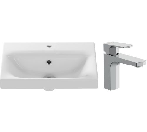 Умывальник Cersanit Moduo Slim 50 S-UM-MOD50SL/1 + 63055