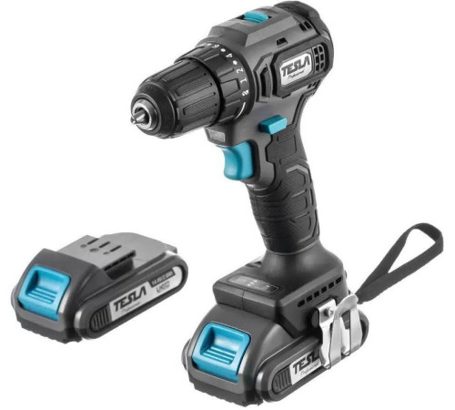 Дрель-шуруповерт Tesla TCD14BL 840368 с 2-мя АКБ, кейс