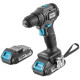 Дрель-шуруповерт Tesla TCD14BL 840368 с 2-мя АКБ, кейс