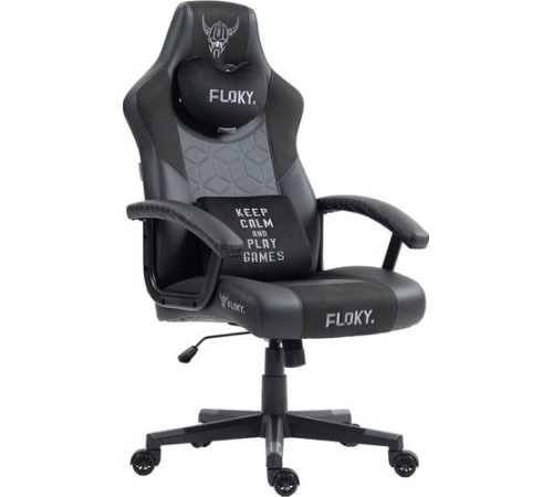 Игровое геймерское кресло FLOKY Huginn Black черный