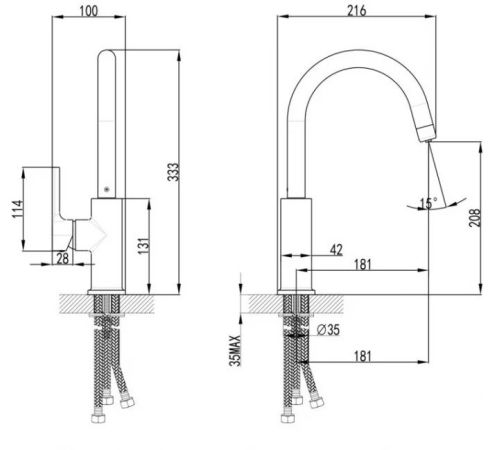 Смеситель Lemark Comfort LM3073PAN