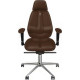 Офисное кресло Kulik System Classic Maxi азур, шоколад с подголовником