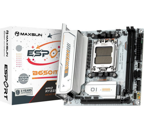 Материнская плата Maxsun eSport B650ITX WiFi Ice