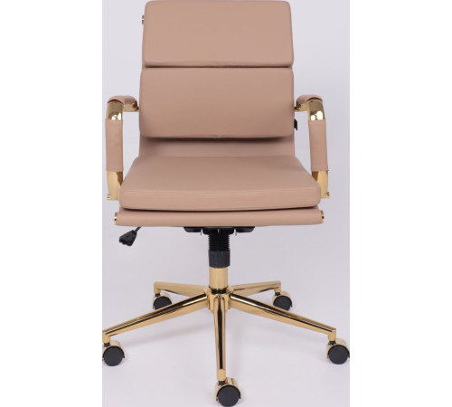 Офисное кресло AksHome Indigo LB кофейный/золотой