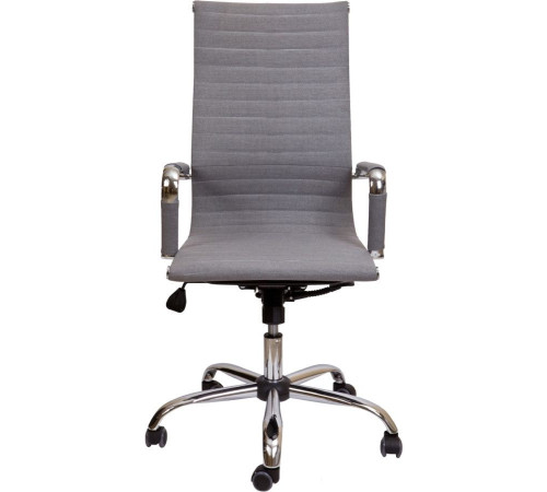 Кресло AksHome Elegance Chrome ткань, серый
